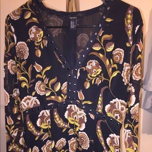 long sleeve maxi slit dress from forever 21